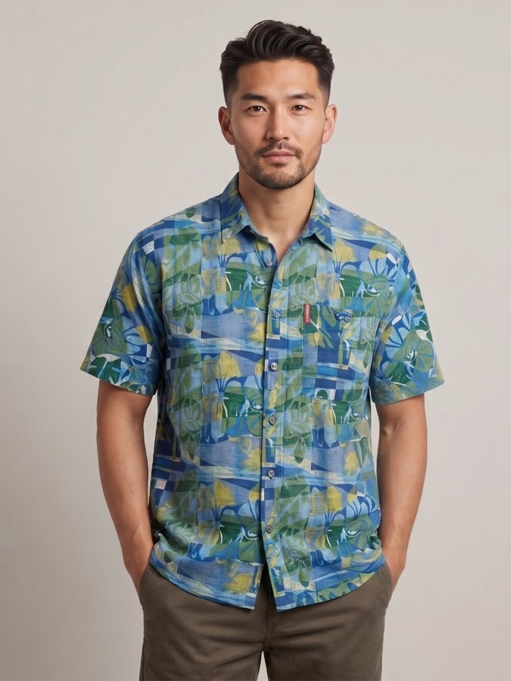 Vintage Ecko Unltd Short Sleeve Hawaiian Camp Shirt Size L